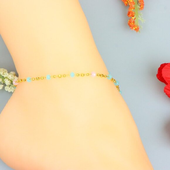 "Handmade Anklet – A Stylish Choice for Women, Thoughtful Gift Idea, EVCH1460 - Picture 7 of 10